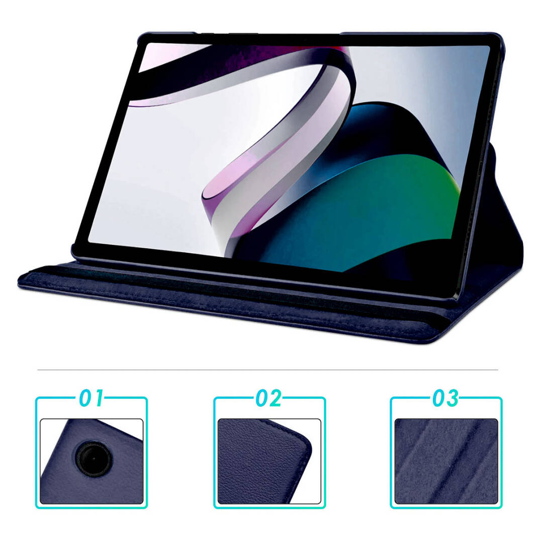 Xiaomi Redmi Pad Zore Dönebilen Standlı Kılıf - 3