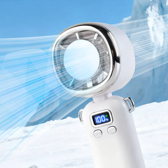 Zore AY11 Dijital LED Göstergeli Katlanabilir Portatif Mini Soğutucu El Fanı - 3