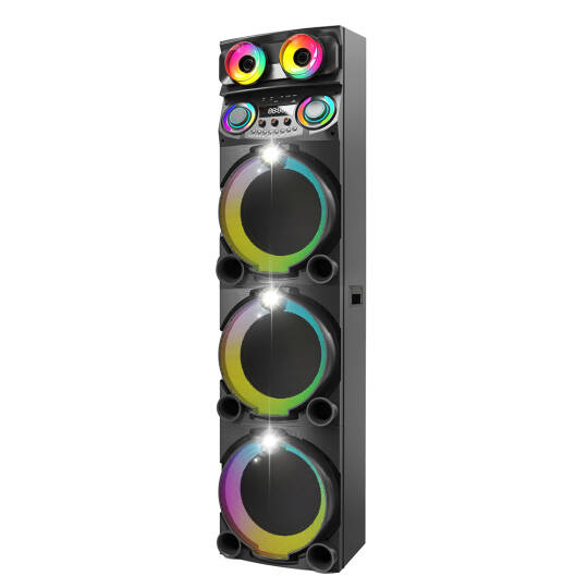 Zore GD-3127 Dijital LED Göstergeli Mikrofonlu RGB TWS Üçlü 12 inç Stereo Bass Kablosuz Karaoke Hoparlör - 3