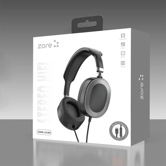 Zore LS-861 Tak Çalıştır Type-C Kulak Üstü Kulaklık - 9