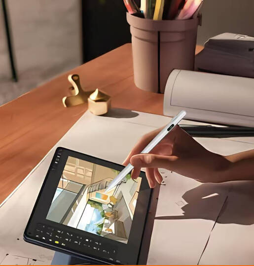 Zore Pencil 18 Stylus Universal Dijital Led Göstergeli Dokunmatik Tablet Kalemi - 9