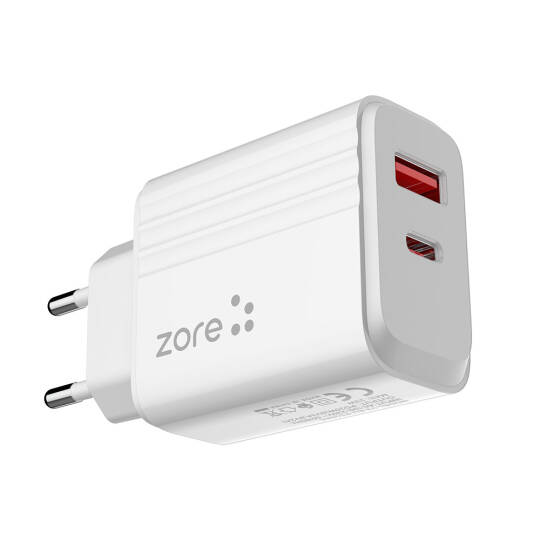 Zore Play Serisi PL07 Type-C to Type-C 2in1 PD Seyahat Şarj Aleti 20W - 4