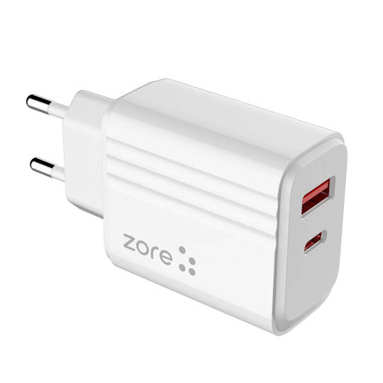 Zore Play Serisi PL07 Type-C to Type-C 2in1 PD Seyahat Şarj Aleti 20W - 5