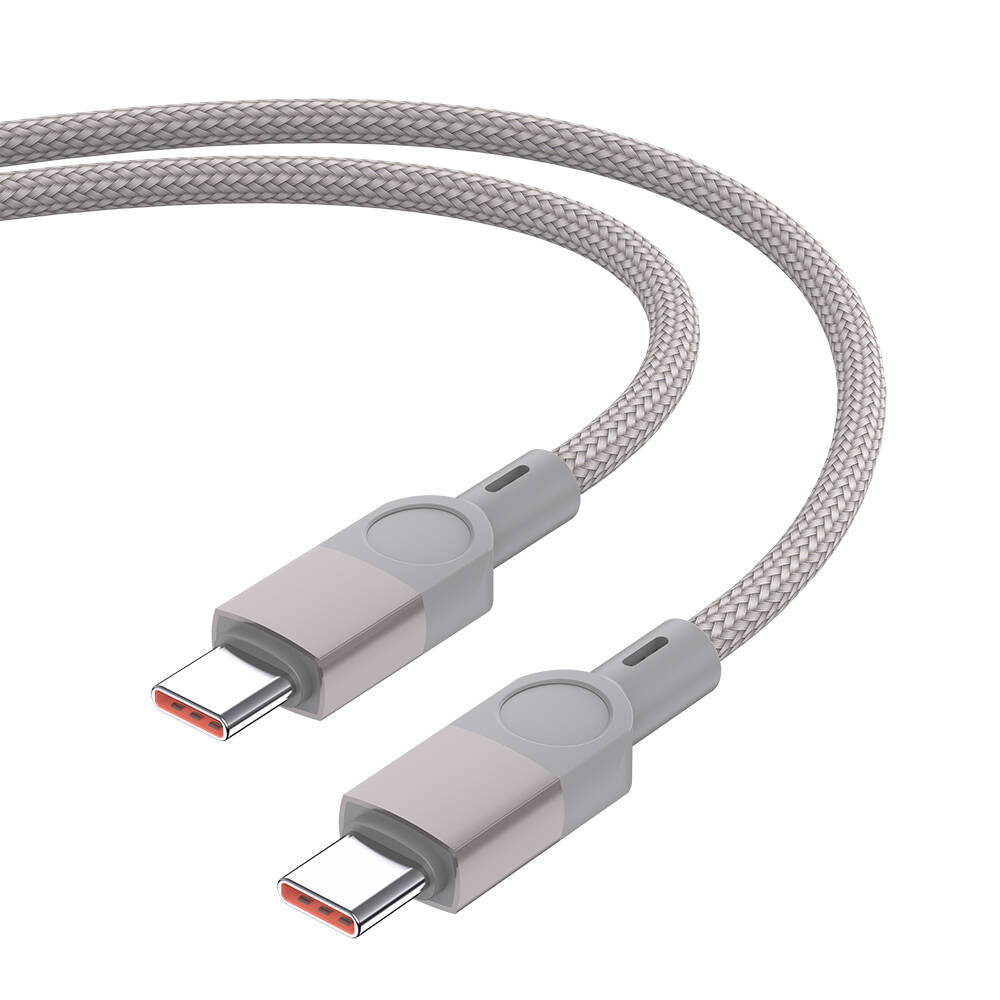 Zore ZR-44 Type-C to Type-C PD 100W Örgü Tasarımlı Hızlı Şarj Özellikli Data ve Şarj Kablosu 1M - 3